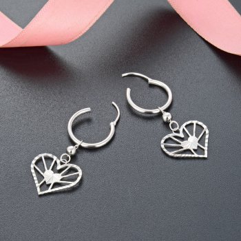 Heart Silver Earrings